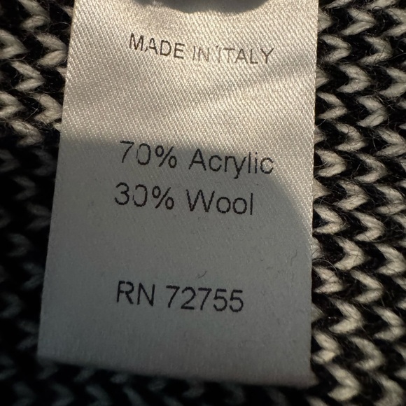 🖤 Gio & Gio Made in Italy Wool Blend Cardigan – Size XL - Picture 5 of 7